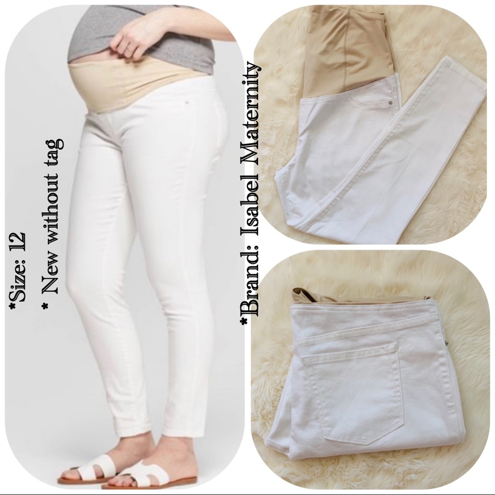⭐️Maternity White Skinny size: 12